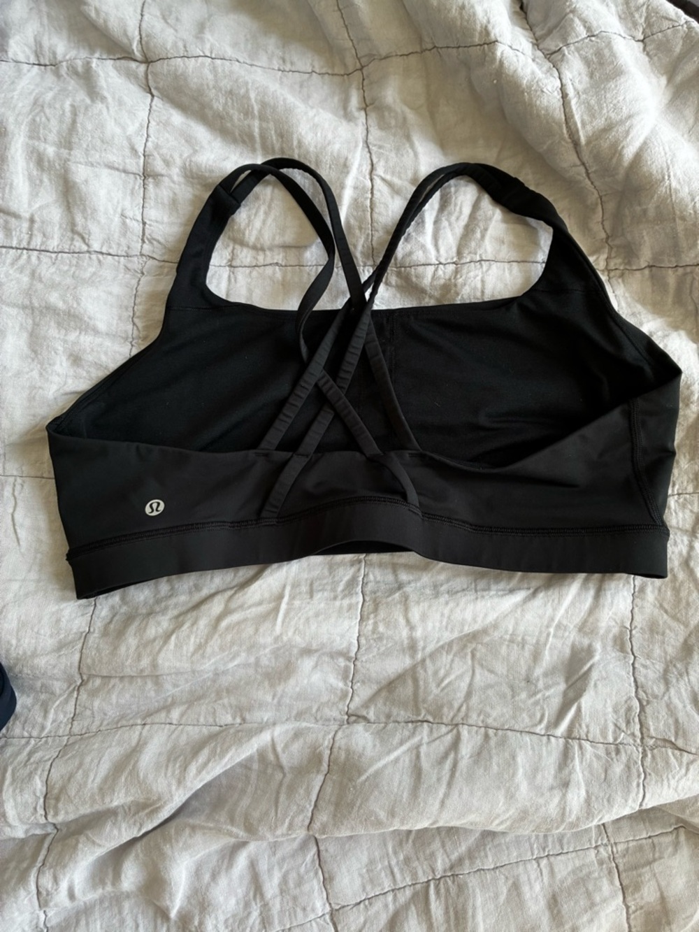 lululemon athletica Black Strappy Crisscross Sports Bra